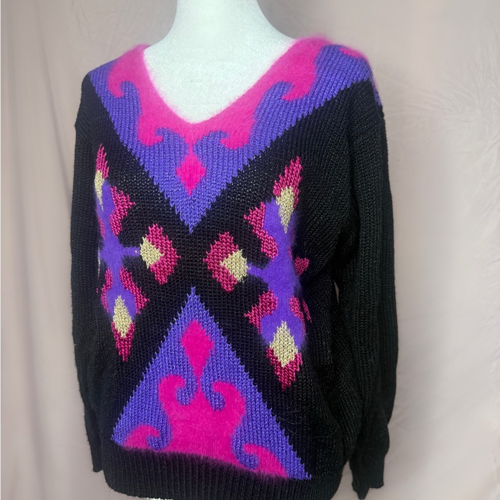 Vintage Geometric Women's Sweater